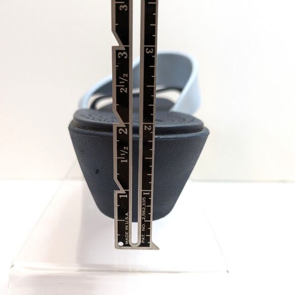 Crocs Madeira Wedge Slide Sandals Women's 9 Navy Blue Light Blue 2-Strap Comfort - Picture 14 of 14